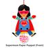 Mother's Day Hanging Puppet Pack of 5 - For Our Superhero Moms! - Front