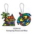 Suncatcher 3D Malaysia Theme Deco Hanger Pack of 2 - Kampung House and Wau