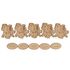 Wooden Horse Deco Stand - Pack of 5 - Contents
