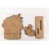 Wooden Kampung House Deco Stand - Pack of 5 - Packaging Back