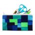 Canvas Pencil Case - Painted Tiles Pattern