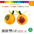 Felt & Polyfoam 2-Piece Mandarin Orange - Pack of 10