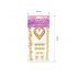 Temporary Glitter Tattoo - Gold Mix - Pack of 5