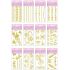 Temporary Glitter Tattoo - Gold Mix - Assorted Designs