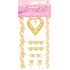 Temporary Glitter Tattoo - Gold Mix - Pack of 5