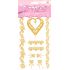 Temporary Glitter Tattoo - Gold Mix - Pack of 5