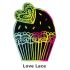 Scratch Art Cupcake - Love Lace