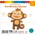 Felt Monkey Keychain Pack of 5