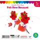 Felt Rose Bouquet - Pack of 10