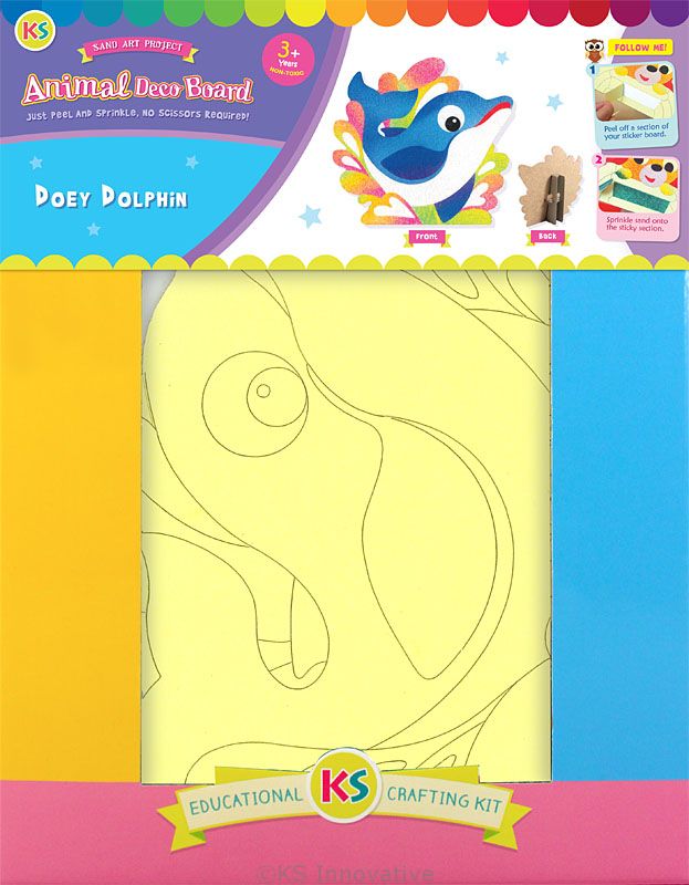 Sand Art Animals Deco Board Doey Dolphin