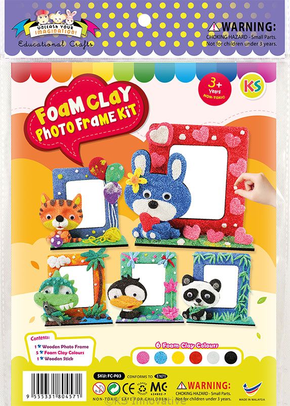 Foam Clay Photo Frame Kit Foam Clay Photo Frame Kit Packaging Front