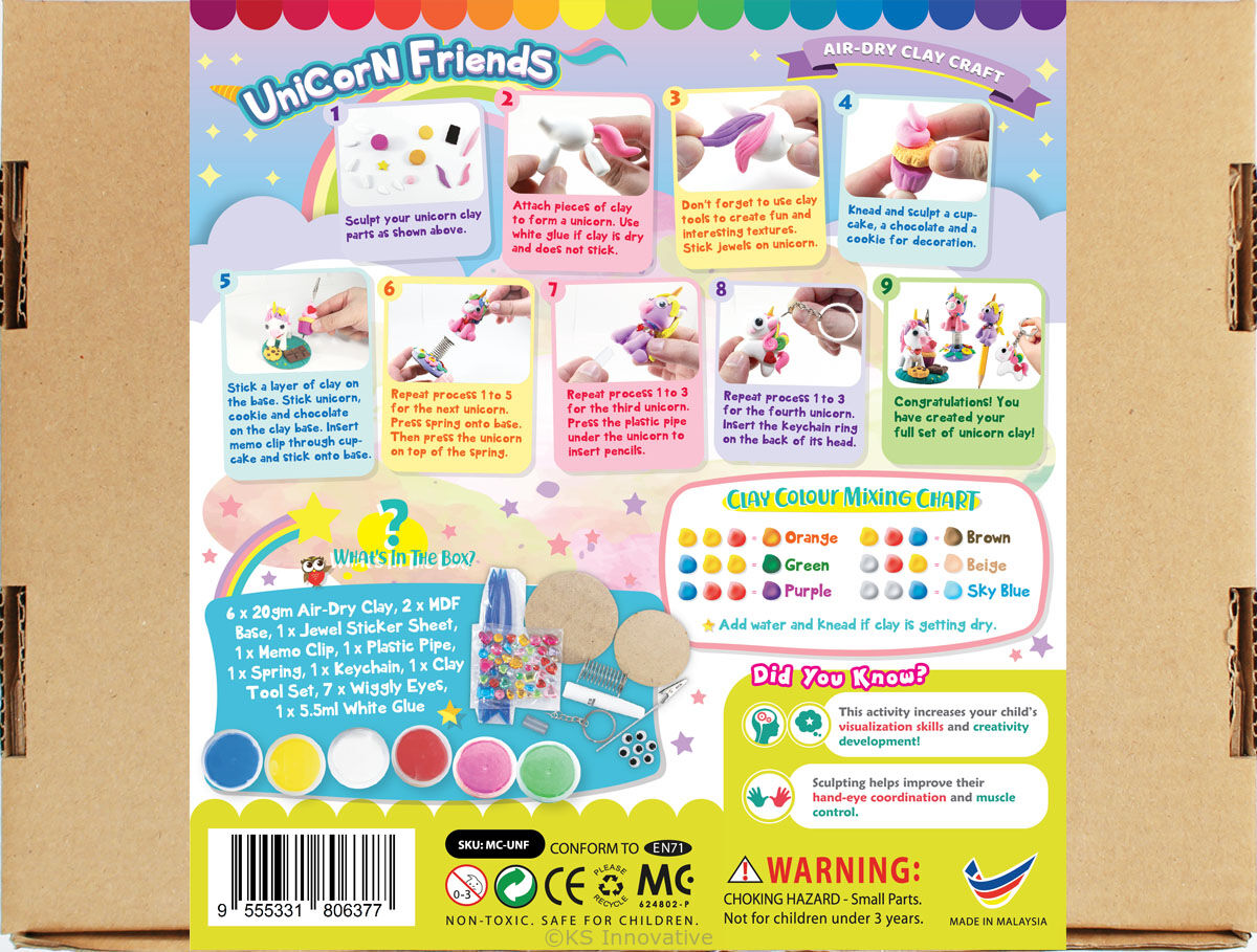 Krafty Kids DIY 3D Suncatcher Kit - Unicorn